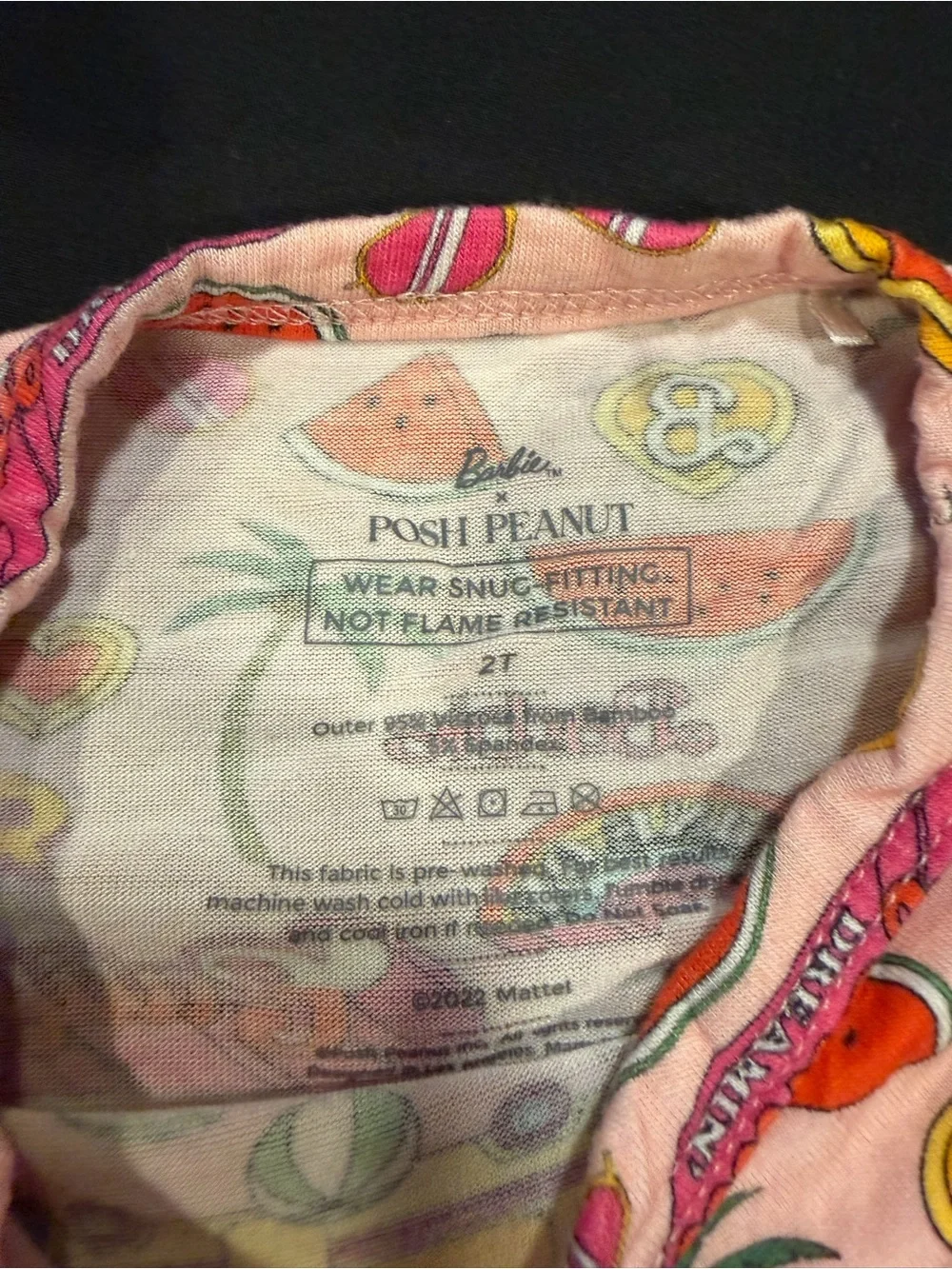 Posh Peanut Barbie California Dreamin' pajama set Size 2T EUC